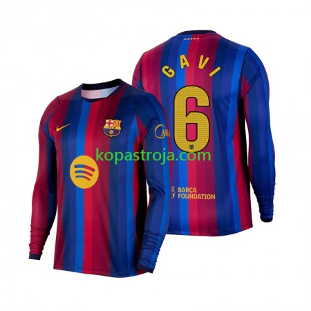 Billiga Fotbollströjor FC Barcelona Gavi 6 Hemma tröja 2026/27 Långärmad